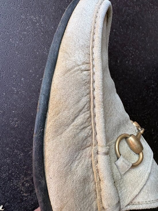 Gucci Horsebit Loafers Men’s 9D Beige Suede Slip On Shoes Made in Italy main image 10